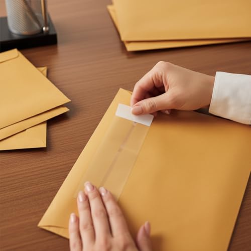1000 Sheets 2'' x 6'' Pre-Cut Packaging Tape Packing Tape Strips, 25 Sheets Per Stack, Containing 40 Stacks for Protecting, Sealing, Packaging, Holding, Closing, Repairing