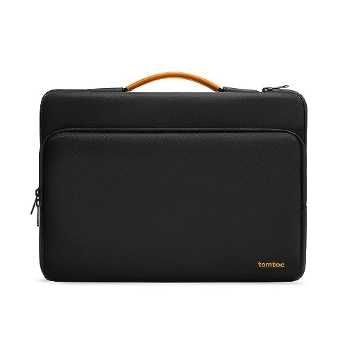 tomtoc 360 Protective Laptop Case Bag for 13-inch New Surface Pro 11th | Copilot+PC 2024, Surface Pro 10/9/8/X with Signature Keyboard/X Keyboard, Water-Resistant Laptop Carrying Sleeve - color: Black, size: 11.6-13 Inch
