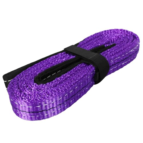 Lift Sling Straps,1" x 18' 2-Ply Heavy Duty Flat Eye Lift Sling | Twist Eye Polyester Lifting Sling Straps Nylon Tree Saver Recovery Strap Web Slings Rigging Moving Tow Hoisting Gear Strap - color: Purple, size: 1" x 18'