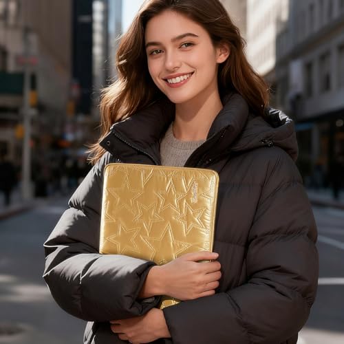 13 inch Laptop Sleeve Case for 13" MacBook Air M5/M4, 13" MacBook Neo/Pro, 13" Surface Laptop 7, 13" Latitude 5350/7350, 13.4" XPS 13, 13" ThinkPad L13 Gen 5, HP Notebook Bag Cover, Gold - color: Gold, size: 13 inch / Macbook 13