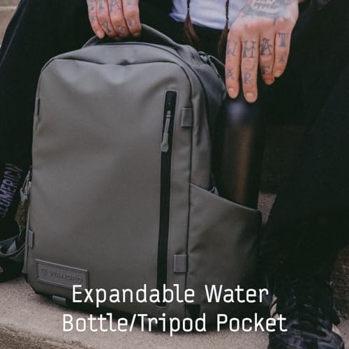 WANDRD PRVKE Zip 21L V4 Camera Backpack – Weatherproof Travel Bag with Laptop Sleeve, Expandable Rolltop and Quick Side Access - color: Wasatch Green, size: 21L (Bag Only), style: Zip