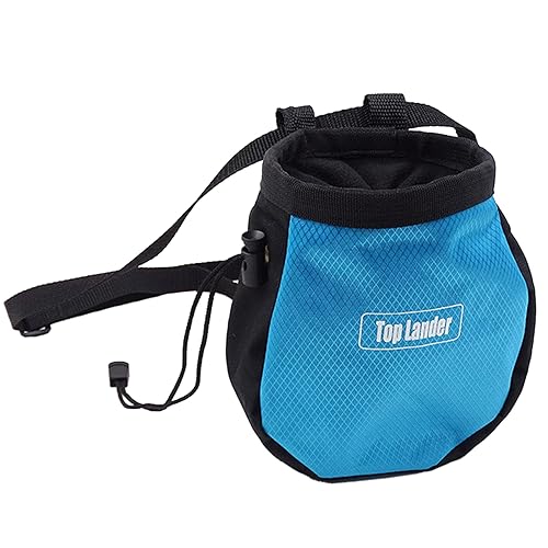 Rock Climbing Chalk Bag Outdoor Bouldering Magnesia Pouch Drawstring Closure Nonslip Magnesia Powder Hiking and Camping Accessories Portable Chalk Bucket