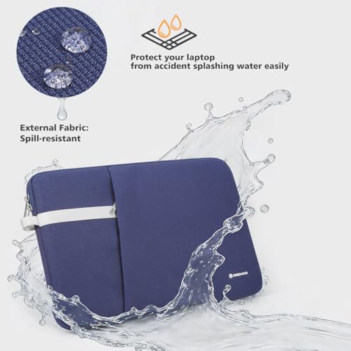 NIDOO 16 inch Laptop Sleeve Computer Carrying Case Cover for 16" Lenovo ThinkBook 16p E16 L16 T16 Z16/ ThinkBook 16 Gen 8 / Dell Pro 16 Plus /16" MacBook Pro M4 M5 Pro Max/HP ASUS Samsung, Blue - color: Blue, size: 16 Inch