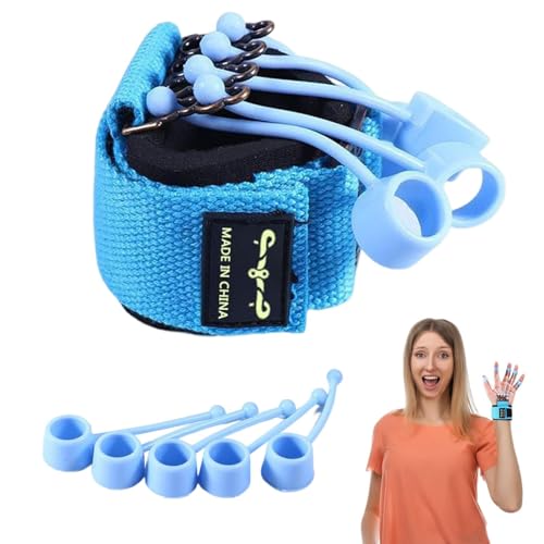Finger Strength Exerciser Silicone Reusable Grip Strength Trainer | Universal for Wrist Physical Rehabilitation, Adults Hand Cramps Recovery, Men Women - color: 40 pounds