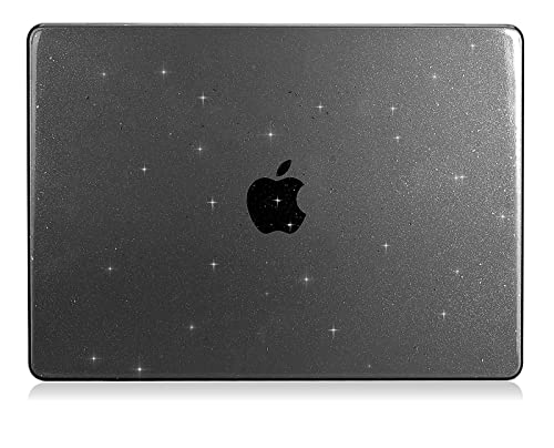 UESWILL Compatible with MacBook Pro 16 inch Case 2021-2026 Release M5 M4 M3 M2 M1 Pro Max chip Model: A3429 A3428 A3403 A3186 A2991 A2780 A2485, Glossy Sparkly Hard Shell Cover, Glitter Black - color: Glitter-Black, size: MacBook Pro 16" (M1 M2 M3 M4 M5)