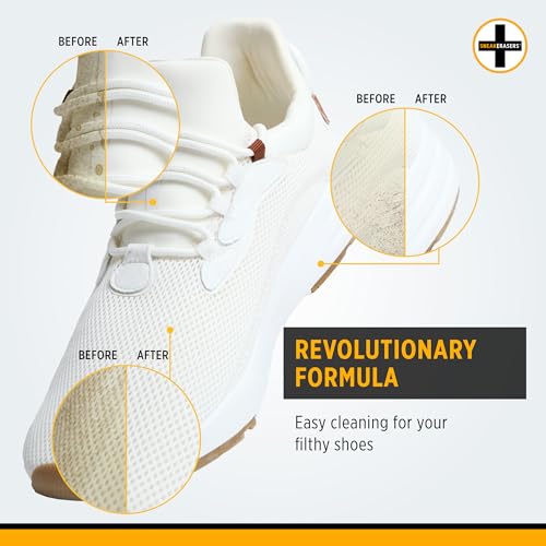 SneakERASERS Overnight Soak, Shoe and Sneaker Cleaner, Easy Detergent for Sneakers athletic shoes, and more. No fuss!