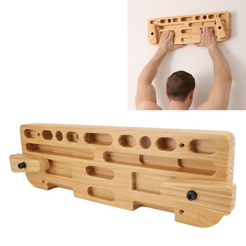 Solid Wood Training Hang Board Enhanced Strength Exercise Compact Climbing Finger Board Home Gym Outdoor
