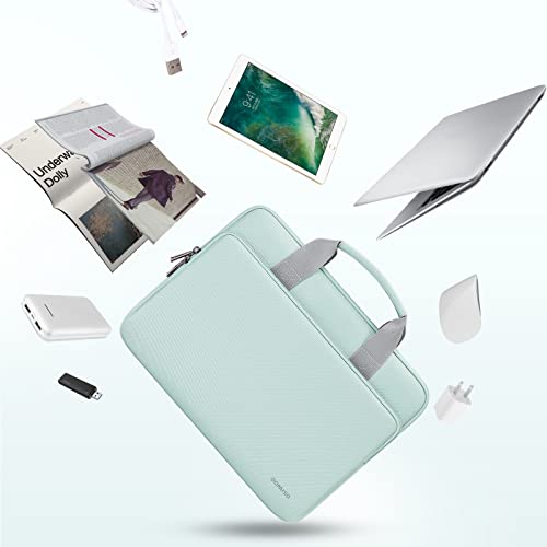 DOMISO 15.6 inch Laptop Case Sleeve Protective Cover Compatible with 16 inch MacBook Pro M4 M3 M2/Pro Max,15.6-16 inch HP Dell ASUS Lenovo Chromebook,Waterproof Computer Cases Bag,Mint Green - color: Mint Green, size: 15.6 inch