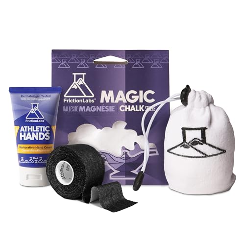 Friction Labs Prepare, Perform, and Recover Bundle – Magic Chalk Ball + Athletic Finger Tape + Athletic Hands – Grip Support for Climbing, Lifting, Gymnastics & Crossfit