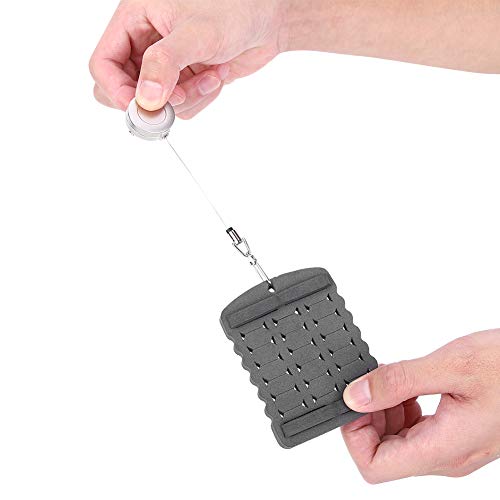 Fishing Hook Hanging Board Foam Hook Storage with Expansion Buckle Portable Fly Fishing Bait Accessory