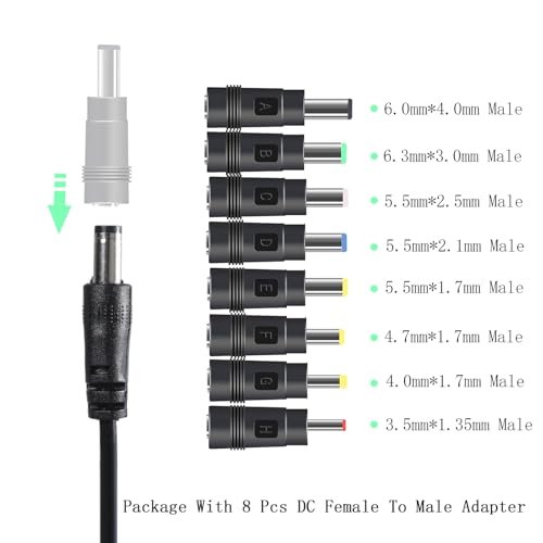 USB Adapter Converter Cable DC5V 9V 12V with 8 Plugs for Router Fan Charging Bank Portable - color: Line 8 adapters