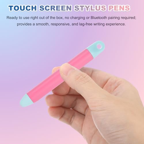 PATIKIL 2Pcs Stylus Pens for Touch Screen, High Sensitivity Universal Pen Capacitive Digital Pens Touchscreen Stylus for Phone Tablets Laptop Touch Screen Devices, Pink - color: Pink