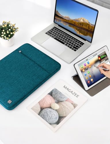 DOMISO 17 inch Laptop Sleeve Case Notebook Bag Protective Carrying Handbag for 17.3" Notebook/Dell Inspiron/MSI GS73VR Stealth Pro/IdeaPad 300 320 321/HP Envy/LG Gram 17"/ASUS ROG Strix GL702VS, Teal - color: Teal, size: 17 inch