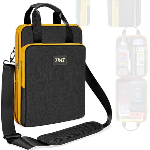 Laptop Case 12.9 13 Shoulder Bag, Expandable Handbag with Valuables Compartment Compatible with MacBook Air/Pro/Neo 13" M5/M4/M3/M2/M1, iPad 12.9/13/11, Water-Resistant & Shockproof,B01K04 - color: B01k04, size: 13"