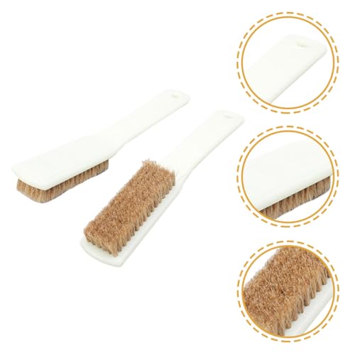 Healifty Bouldering Stone Cleaning Brush 2pcs with Boars Hair Bristles and Sturdy Handle Chalk Cleaning Tool for Outdoor Rock Climbing and Sports