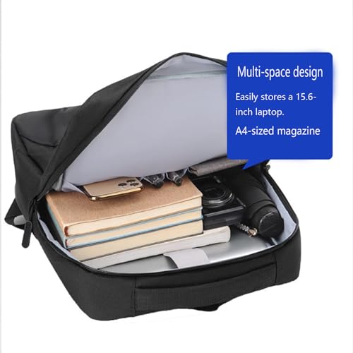 Men Business Laptop Backpack, Waterproof Travel Backpack | with USB Charging Port, College School Computer Bag, for Work Carry - color: Blue