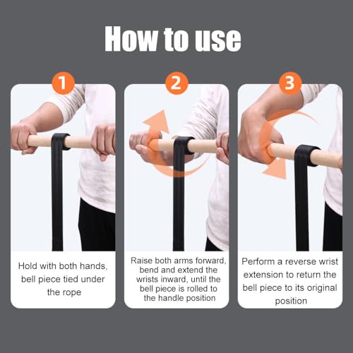 Forearm Strengthener, Wrist Roller Hand Grip Exerciser with Wooden Handle for Workout Fitness Strength Training - color: Without tray