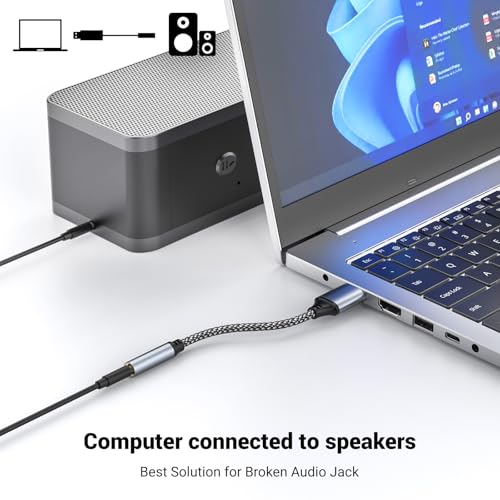 USB to 3.5mm Jack Audio Adapter,39 inch USB to Audio Aux Cable | External Stereo Sound Card,3.5mm TRRS Female Headset for PS4/PS5/Headphone/Mac/Linux/Laptop/Desktops/Docking Station - size: 1Pack 39 inch