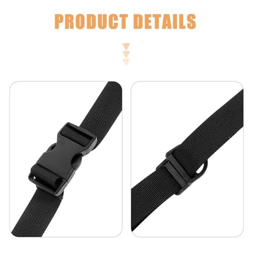 2pcs Heavy Duty Cargo Fixed Straps with Quick Release Buckle, Thickened Lashing Tie-Down Straps for Tent, Backpack, and Yoga Mat Securement