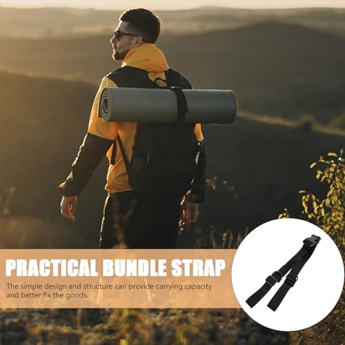 2pcs Heavy Duty Cargo Fixed Straps with Quick Release Buckle, Thickened Lashing Tie-Down Straps for Tent, Backpack, and Yoga Mat Securement