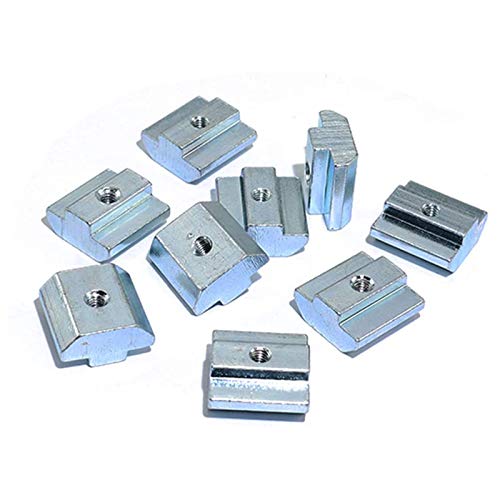 15pcs 4545 Series Sliding T Nuts Metric M5 Thread Slide in Hammer Head T-Nut for Standard 10mm T-Slot Aluminum Extrusion Profile （4545 Series M5） - size: 4545 Series M5