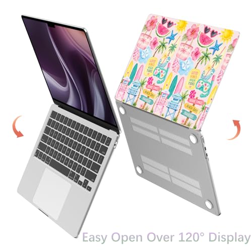 Compatible with MacBook Air 13 inch Case M5-M2 Sea Beach Palm Tree | M5 M4 M3 M2 2026-2022 A3449 A3240 A3113 A2681 Release | Cute Protective Hard Shell Matte Cover for MacBook Air 13.6 inch - color: Beach A, size: MacBook Air 13.6 inch M5 M4 M3 M2