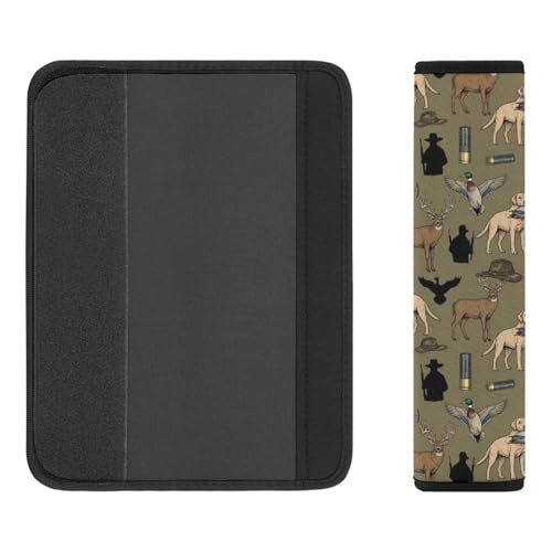 2PCS Hunting Green Deer Camouflage Car Seat Belt Pad Universal Soft and Comfortable Harness Pads Strap for Kids, Car Seats Pushchair Strollers High Chair Pushchair - color: Pattern 430