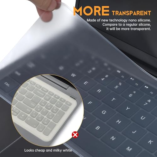 Silicone Keyboard Protector for 12-14 in Laptops, Waterproof and Dustproof Cover,Flexible Film, Dustproof Keyboard Film, Flexible Keyboard Protector|Durable Keyboard Film, Easy to Clean