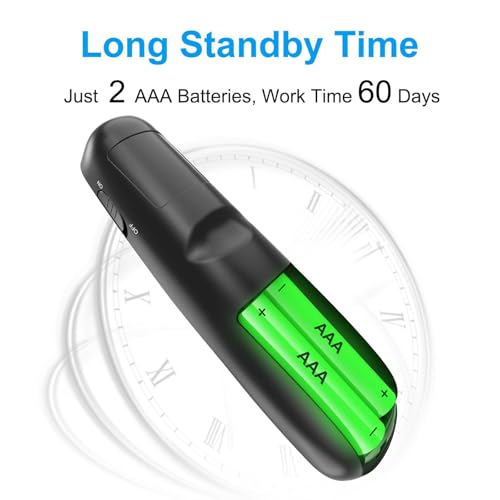 (4 Units) Presentation Clicker for PowerPoint, Wireless Presenter Remote | Ergonomic PowerPoint Remote Clicker with Red Laser Pointer for Computer Laptop/Windows/Mac/PPT/Google Slides Advancer - style: 4 Units
