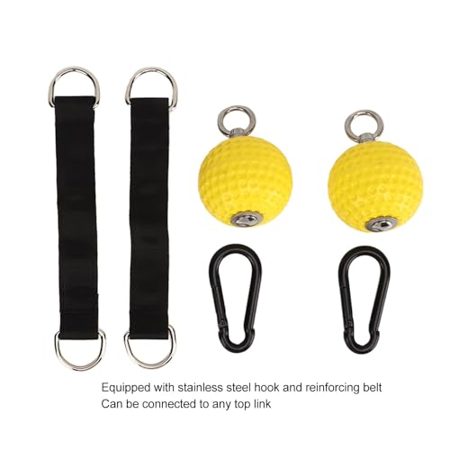 1 Pair Climbing Training Grip Balls with Straps, Non-Slip PU Material Pull Up Grips for Hand and Muscle Strength Training, Compatible with Indoor and Outdoor Horizontal Bars