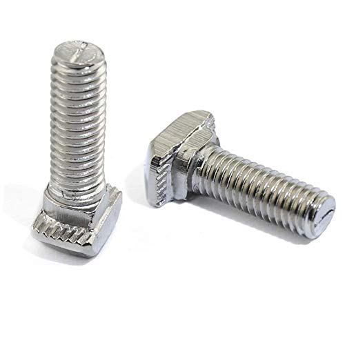 20 Pcs M8 x 35mm Thread T Slot Drop-in Bolt T-Bolt Hammer Head Bolt T Screw Stud for 4040 Series Standard 8mm T-Slot Aluminum Extrusion Profile (4040 Series) - size: 40-M8x35mm
