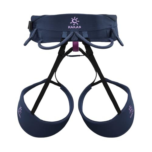 KAILAS Airo Rock Climbing Harness Men Roofing Harnesses Rescue Mountaineering Safety Belt Women Comfortable Lightweight - color: Navy Blue, size: Small