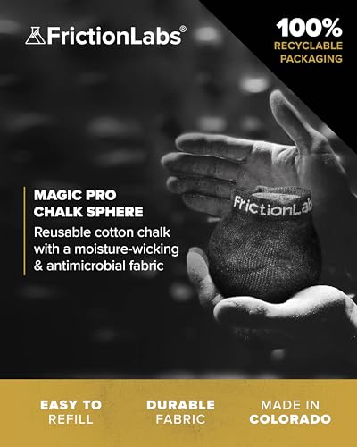 Friction Labs Gym Chalk – Magic Ball, PRO Ball (Chalk Bag Sock) | Non-Toxic Climbing Chalk for Bouldering, Gymnastics & More - style: Magic Pro