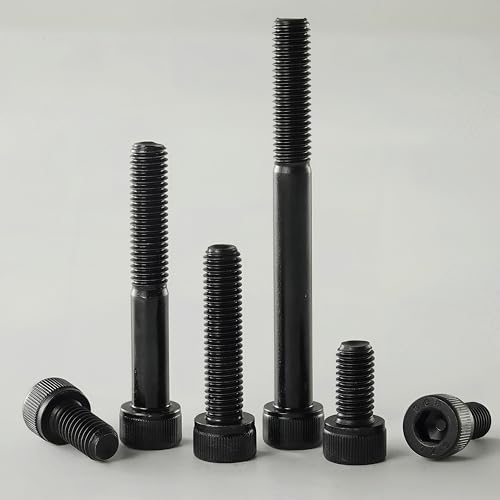 M10-1.5 x 45mm Socket Head Cap Screws, M10x1.5 Bolt, 12.9 Grade Alloy Steel, Allen Socket Drive, Black Oxide Finish, Half Thread, Quantity 10 - size: M10 x 45mm(10PCS)