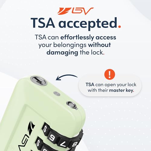 TSA Accepted Luggage Travel Lock, Set-Your-Own Combination Lock for School Gym Locker, Luggage Suitcase Baggage Locks, Filing Cabinets, Toolbox, Case (Mint Green, 2 Pack) - color: Mint Green 2-Pack