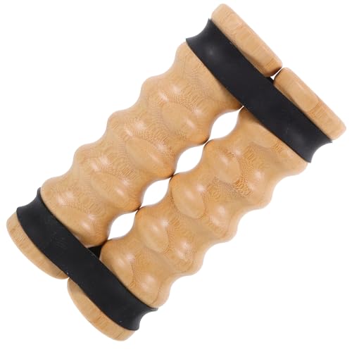 UPKOCH Wooden Handle Elastic Workout Bands 2pcs Resistance Exercise Stick for Shoulder and Chest Strength Training Joint Rehab Home Gym Core Workouts