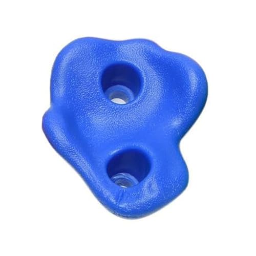SUNGOOYUE 20 PCS Rock Climbing Holds, Ergonomic PE Rock Wall Grips with Screws and Wrench Tool, for Indoor Outdoor Kids - color: Blue
