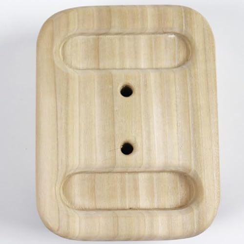 Climbing Hangboard Fingerboard Set - 2 Wooden Boards & Rope for Rock Climbing Training (12x15x4cm/4.7x5.9x1.6in)