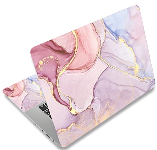 17 17.3 Inches Laptop Skin Sticker Netbook Skin Sticker Personalized Reusable Notebook PC Art Protector Cover Case by AORTDES (Colorful Marble)