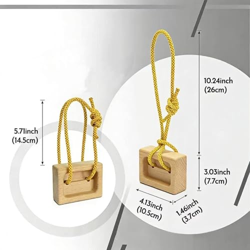 Climbing Hangboard 1 Pair Wooden Fingerboard Trainer | Fingerboard Climbing for Climbers Tree Hand Playground Enhances Grip Strength Indoor Outdoor Doorway