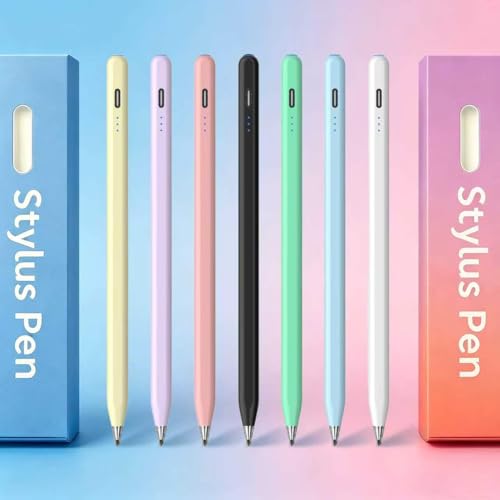 Digital for Android Tablets Stylus Pen for Samsung Galaxy Tab A11+Plus/A11/A9+/A9 Pencil,Accurate Without delay，One-Click Power On/Off,+2Nibs&Long Battery Life (Black) - color: Black