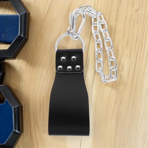 VALICLUD Weighted Pull up Belt with Iron Chain Heavy Duty Fitness Weightlifting Belt for Men for Bodybuilding Gym Training Pullups and Squats
