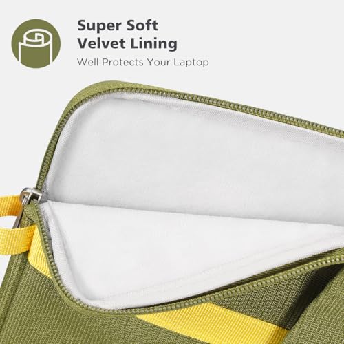 NIDOO 16 inch Laptop Sleeve Computer Carrying Case Cover for 16" Lenovo ThinkBook 16p E16 L16 T16 Z16/ ThinkBook 16 Gen 8 / Dell Pro 16 Plus /16" MacBook Pro M4 M5 Pro Max/HP ASUS Samsung, Green - color: Green, size: 16 Inch