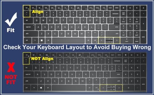 Keyboard Cover for Dell Latitude 3540 5520 5521 5530 5531 5540 5550 & Precision 3590 3591 3580 3581 3560 3570 3561 3571 Laptop, Dell Latitude 15.6 inch Laptop Keyboard Skin-Hotblue - color: Hotblue