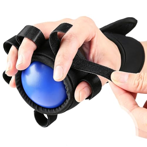 Grip Strength Ball Finger Muscle Trainer Tool | Finger Strengthening Tool for Workout Outdoor Weightlifting Rock Climbing Home Fitness Gym Office - color: Blue