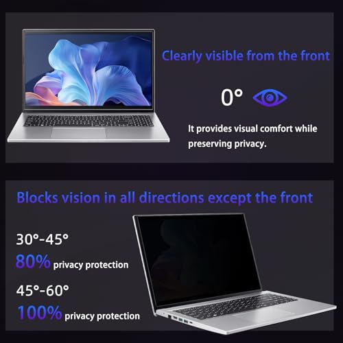 14" Privacy Screen Computer for 16:9 Aspect Ratio, 2-Sided Removable Anti-Peeping/Anti-Glare, Blue Light Block, UV Protect, Reduce Strain, Anti-Scratch, Fits 14-inch 16:9 Protector Film - size: 14inch 16:9