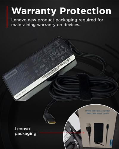 Lenovo USB-C 65W AC Adapter (UL) - 65 W - 5 V DC Output (Pack of 2) - size: Adapter - 65 W (Pack of 2)