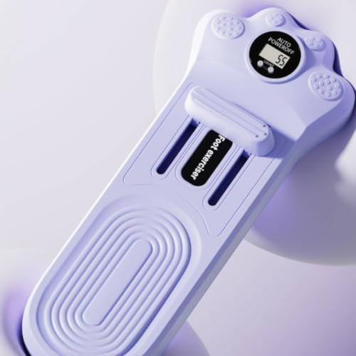 Foot Exercise Toe Training Device Arch Supporter with Digital Repetition Count Display Polypropylene Build Suitable for Daily Routine Gym Exercise - color: Pink