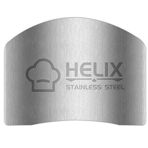 Finger Guard - Stainless Steel Knife Cutting Protector for Single & Double Finger (Silver) - color: Silver 2 single finger