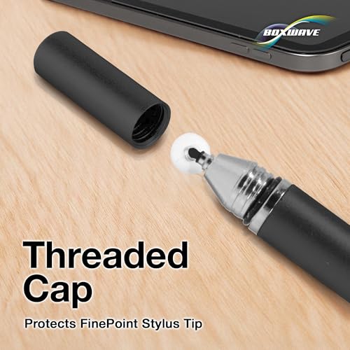BoxWave Stylus Pen Compatible with Acer Chromebook 317 (CB317-1HT) - FineTouch Capacitive Stylus, Super Precise Stylus Pen - Jet Black